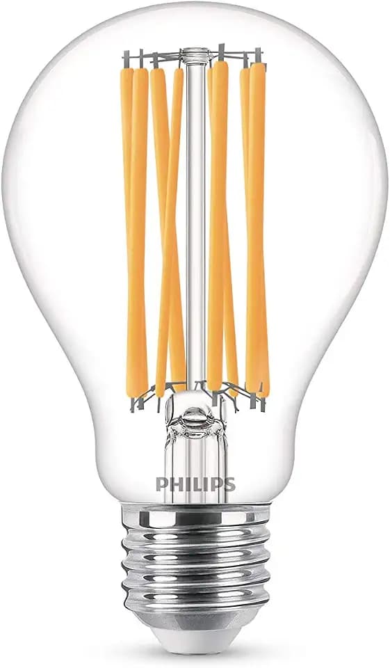 Philips LED Classic E27 Filament Lampe (150 W), LED Lampe mit warmweißem Licht, energiesparende LED Beleuchtung mit langer Nutzlebensdauer, Klar