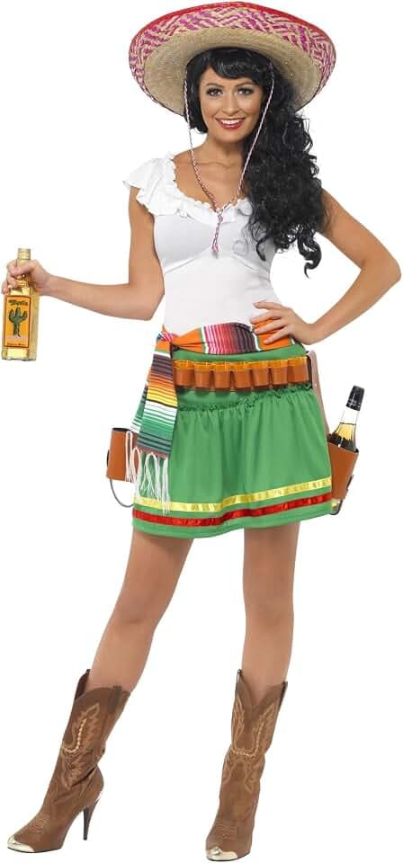 Smiffys, Fever, Damen Harlekin Glanz Kostüm, Kleid, Ärmel und Hut auf Haarreif, Größe: S, 29102