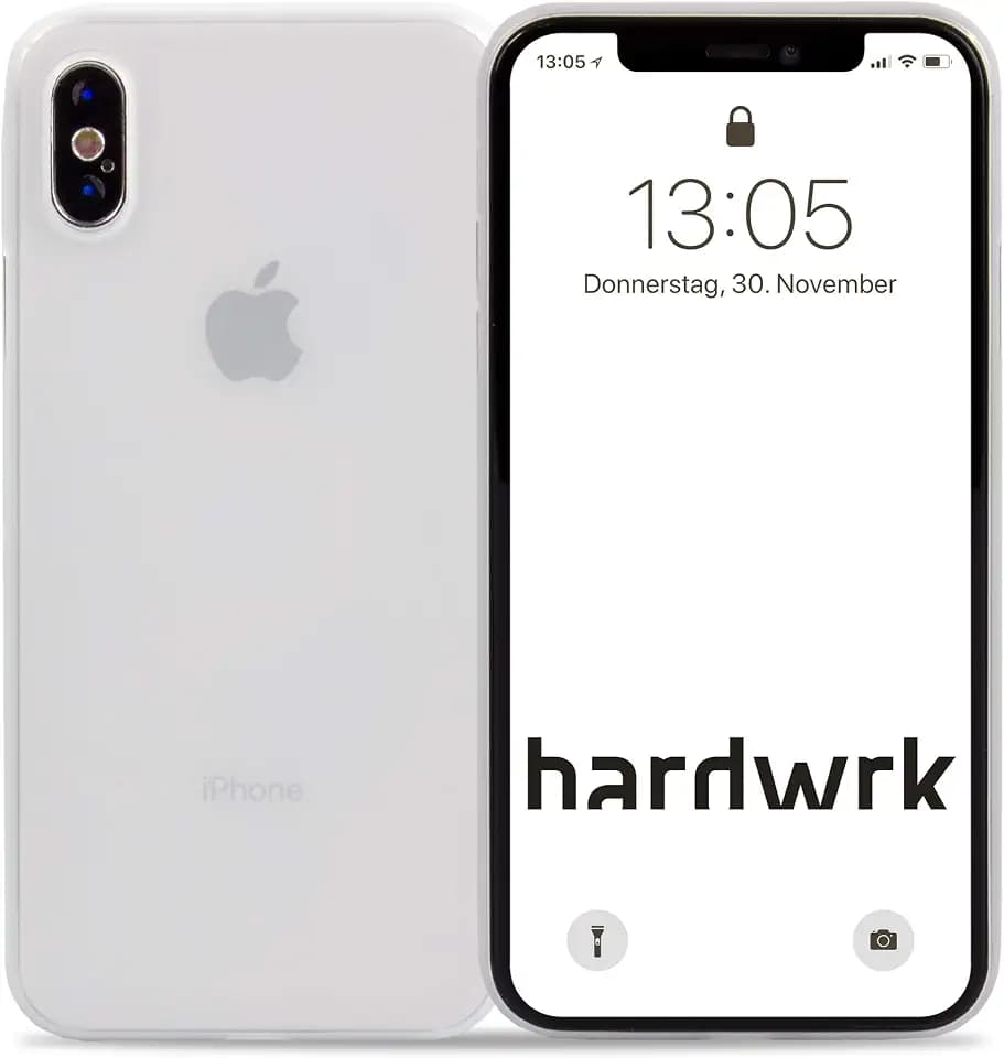 Ultra-Slim Case - kompatibel mit Apple iPhone XS Max - matt klar - Elegante Schutzhülle Handyhülle Cover Hülle - Unterstützt kabelloses Laden - Qi - Wireless Charging - Frost