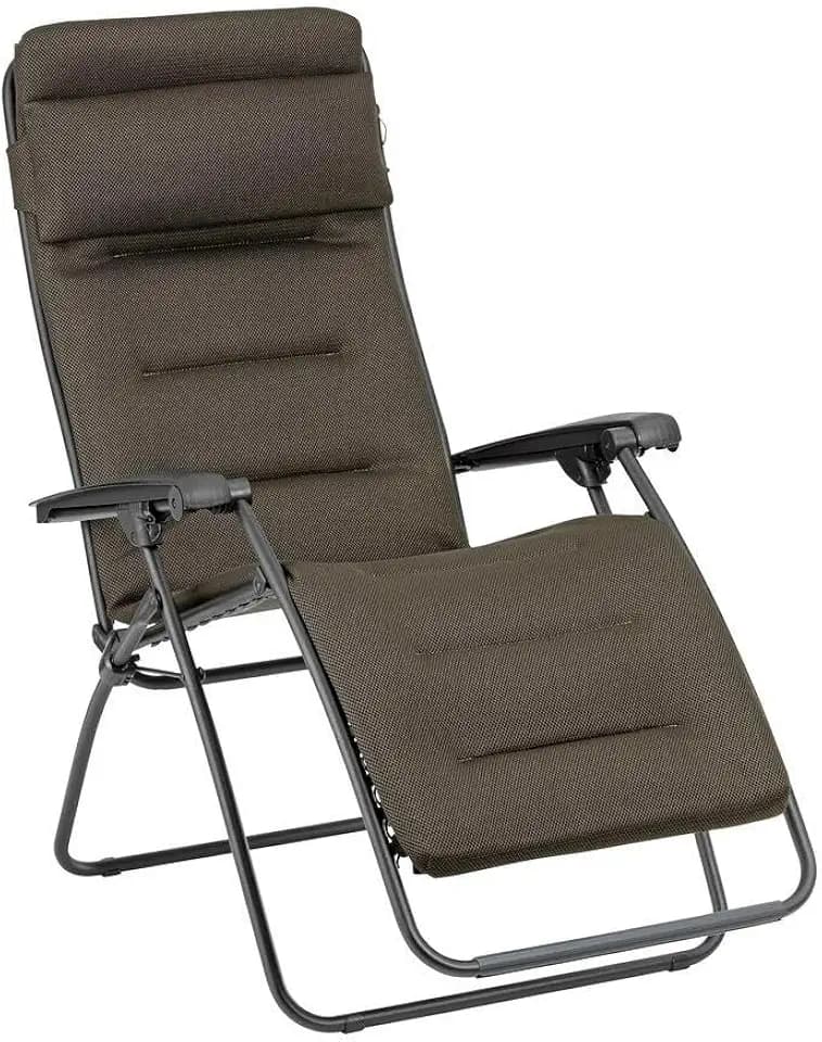 Lafuma MOBILIER - Gepolsterte Zero-Gravity-Relaxliege-Garten - Rsx Clip - AirComfort® - Braun Taupe LFM2058_7057-5 Jahre Garantie