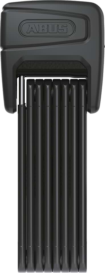 ABUS Faltschloss BORDO One 6000AF mit Halterung, 120 cm, Schwarz