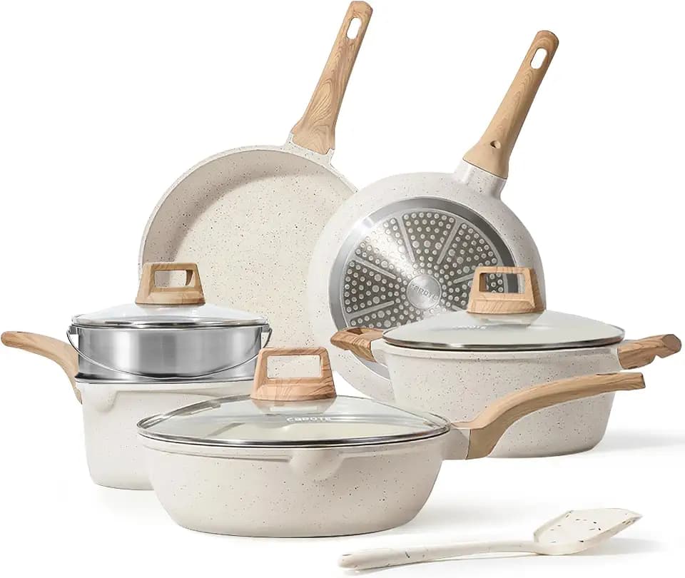 CAROTE Nonstick Pots and Pans Set, Cookware Sets, 10pcs