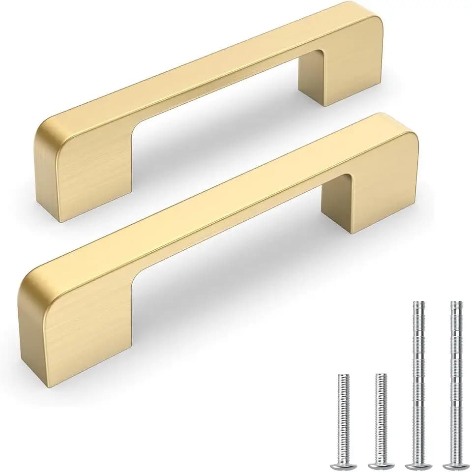 Brushed Gold Cabinet Pulls 4 Inch Gold Cabinet Handles 10 Pack
