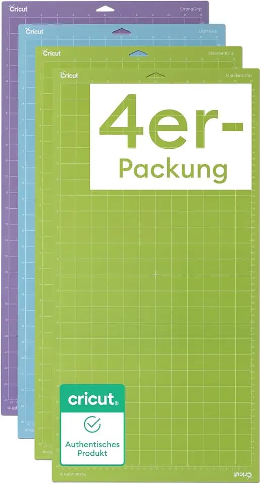 Cricut Variety Pack (2 Standard-Licht, 1 starker Griff) Maschinenmatte | Für Explore- und Maker-Maschinen – inklusive 2 StandardGrip, 1 LightGrip, 1 StrongGrip