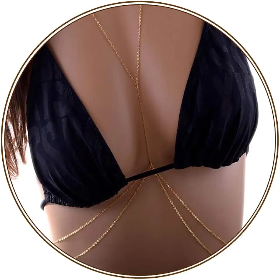 Body Chain Jewelry for Women, Layering Waist Chain for Bikinis