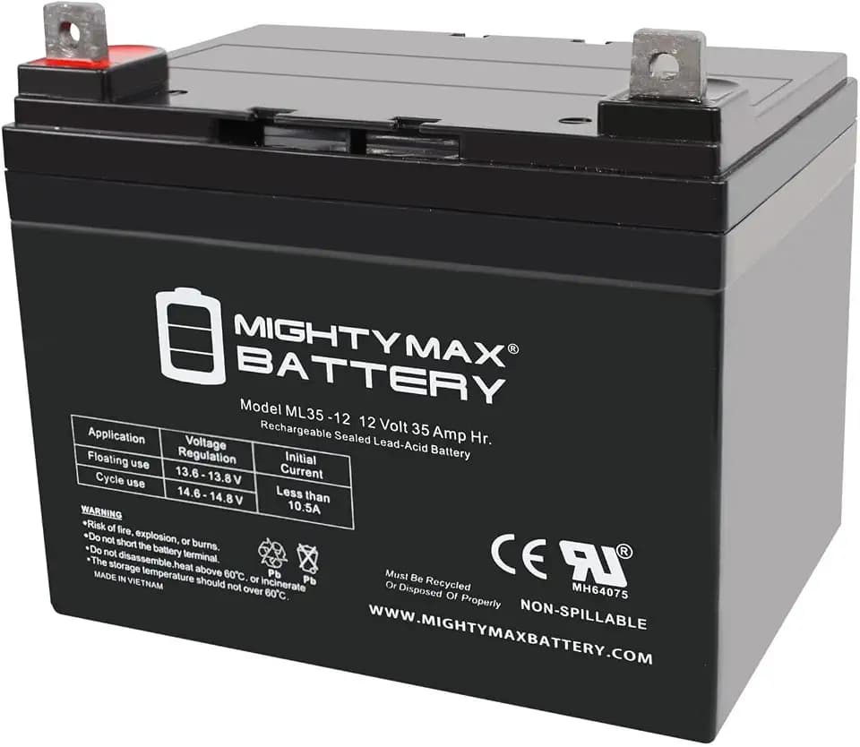 ML35-12 - 12 Volt 35 AH SLA Battery- Mighty Max Battery Brand Product