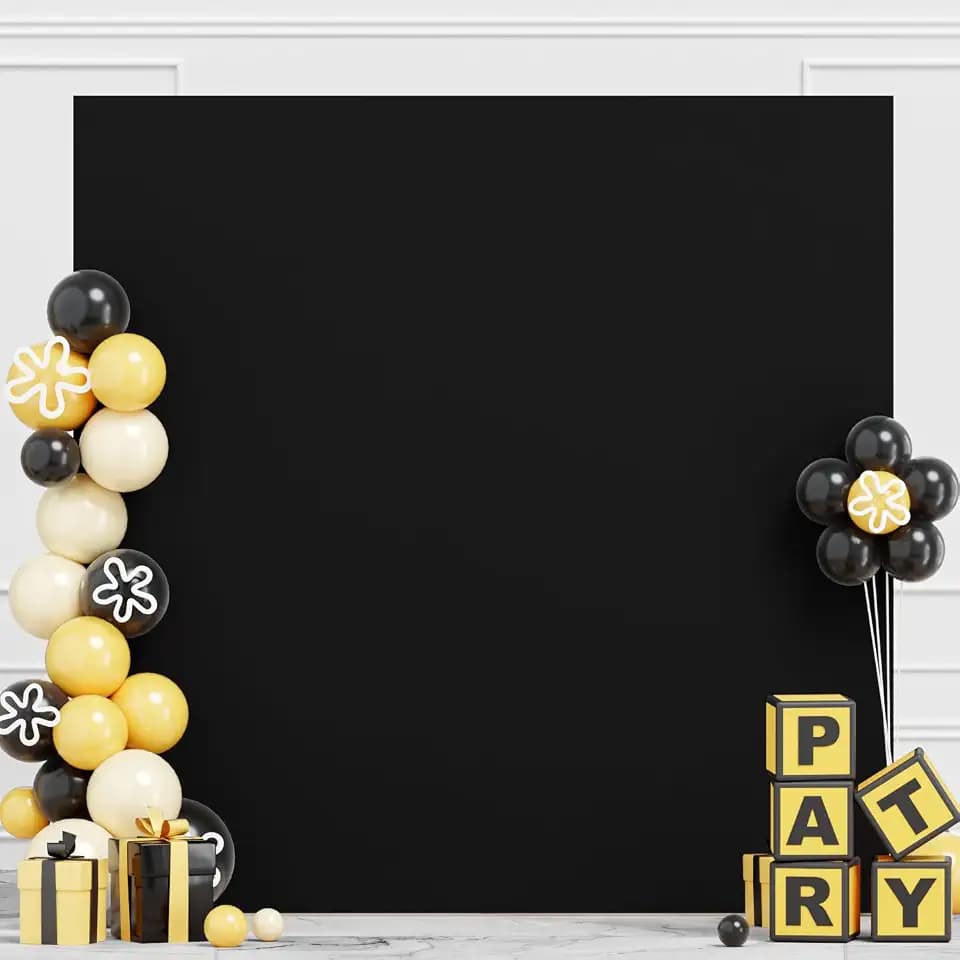 Black Square Arch Cover 6.6 ft Arch Backdrop Cover Wedding Arch Cover Square Backdrop Cover Spandex Arch Cover Balloon Arch Stand Cover for Wedding Party Birthday Prom Baby Shower Decor
