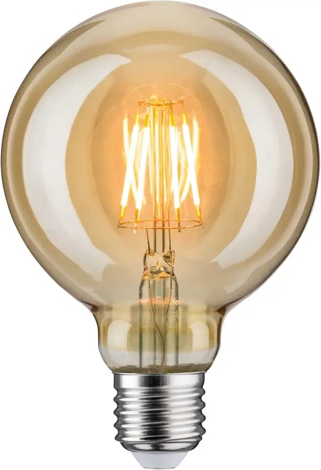 Paulmann 28400 LED Lampe Vintage Globe 95 6,5W Leuchtmittel Gold Dekolampe Beleuchtung 1700K E27