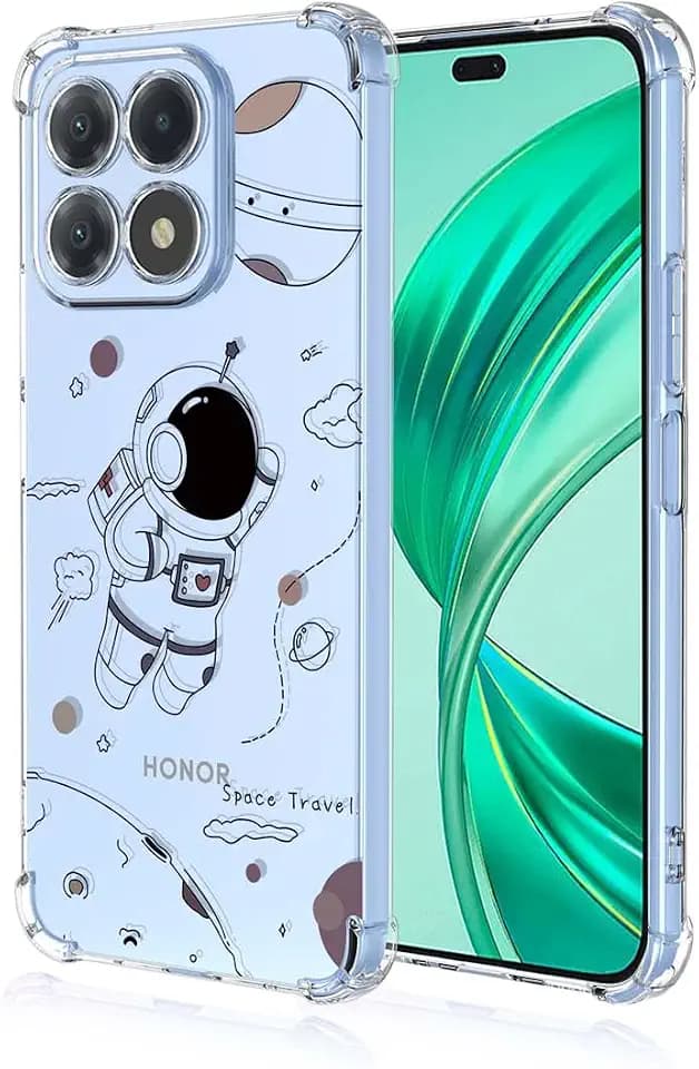 GOKEN Schutzhülle Handyhülle Hülle für Honor X8b, Transparente Weiche TPU-Silikonhülle mit Farbenfrohem Druckdesign, Stoßfest -A019