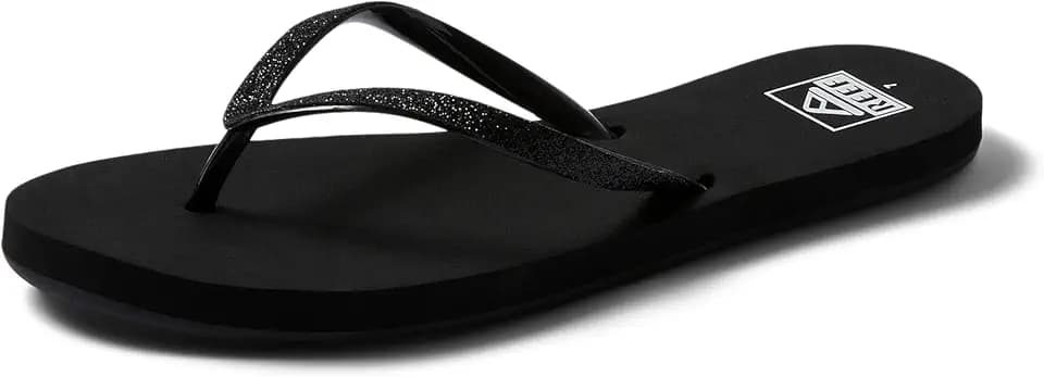 REEF Women's Sandals Stargazer, Glitter Flip Flops for Women With Soft Cushion Footbed