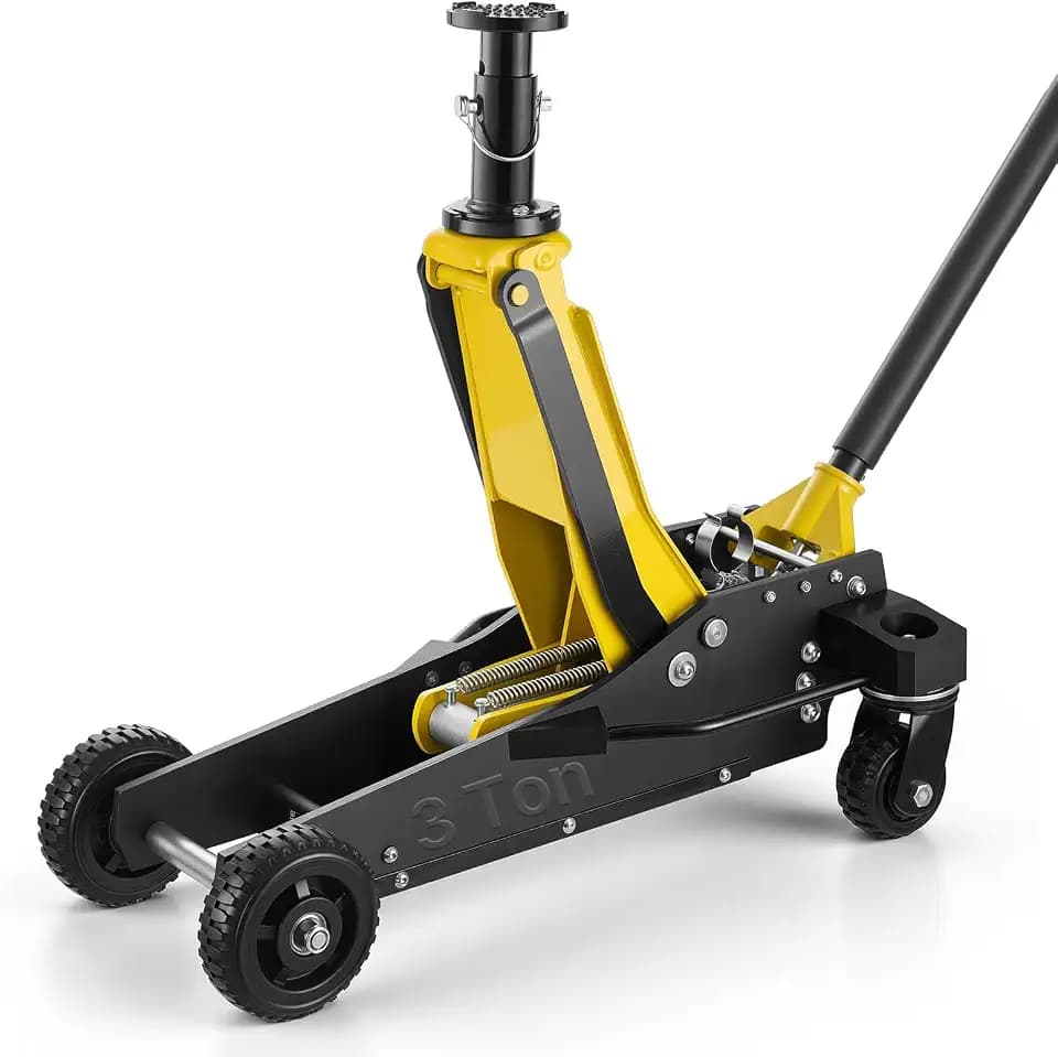 VEVOR Off Road Floor Jack, 3 Ton Aluminum & Steel Racing Low Profile Floor Jack with Dual Pistons Quick Lift Pump & Extension Post, Hydraulic Trolley Car Lift Jacks for Motorcycles, ATVs, SUV Pickup