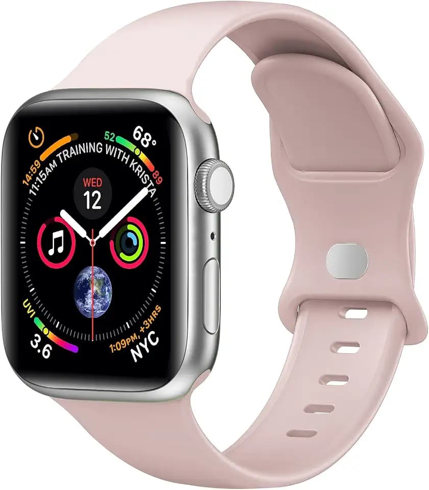 Silicone Sport Band Compatible with Apple Watch Bands Women Men