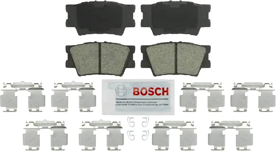 BOSCH BE1212H Blue Ceramic Disc Brake Pad Set with Hardware - Rear