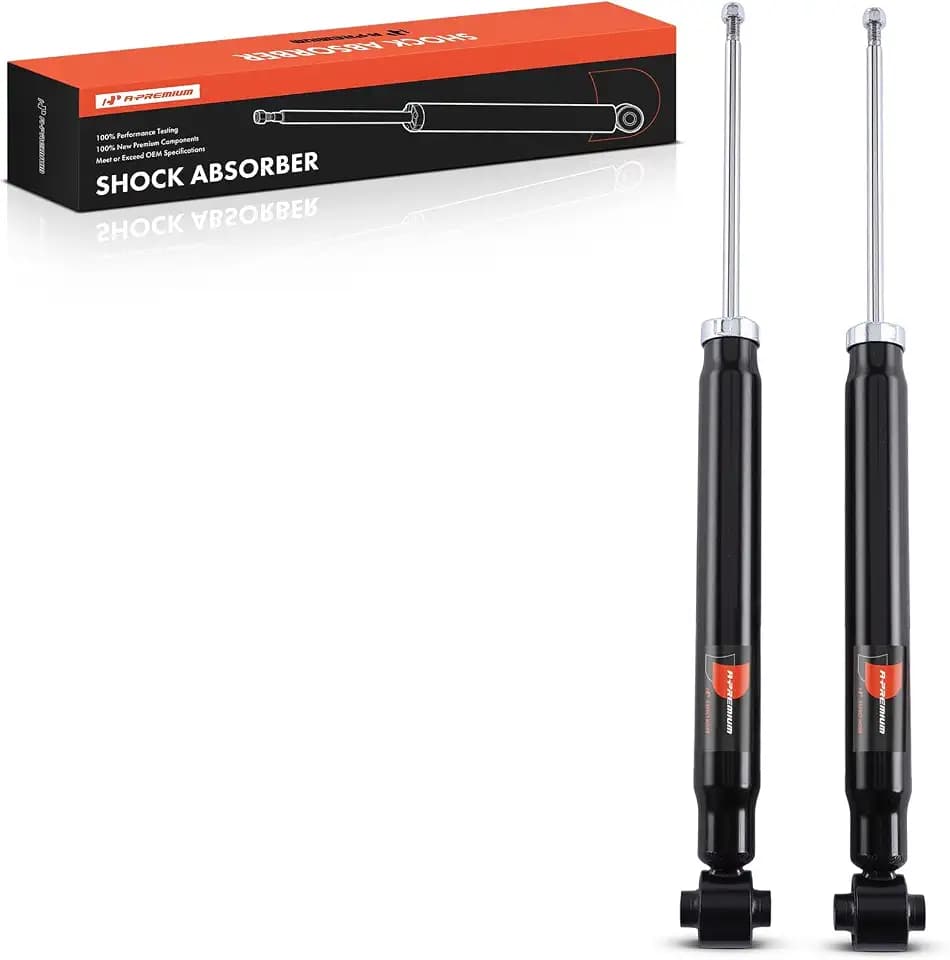 A-Premium Rear Shock Absorbers, Set of 2 - Compatible with Volkswagen, Audi