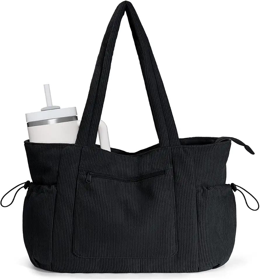 ECOHUB Cord Tote Bag Damen Groß, Recycelte Shopper Tasche Damen