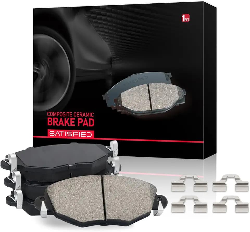 SATISFIED Ceramic Front Brake Pads D1855 Fit For Hyundai Kona 2021-2023