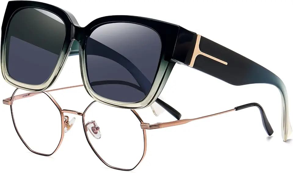 KANASTAL Überzieh Sonnenbrille über Normale Brille