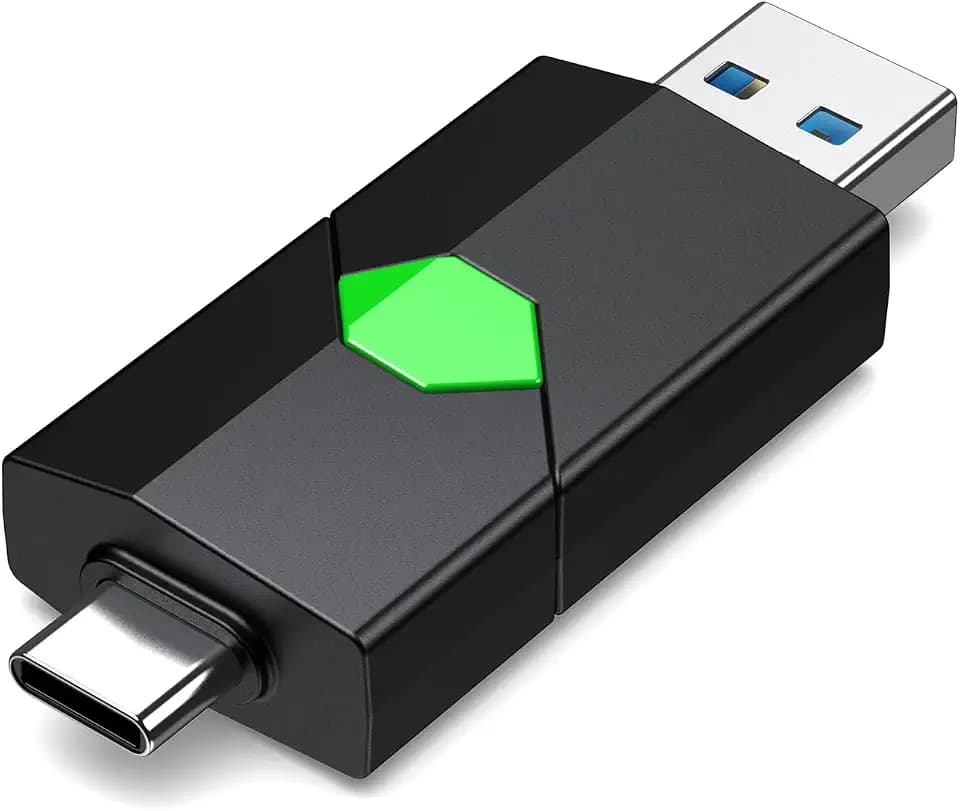 K&ZZ USB Flash Drive 64GB Dual Port USB C Drive Thumb Drive Jump Drive