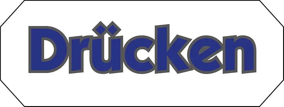 82043P Hinweisschild 3D "Drücken"