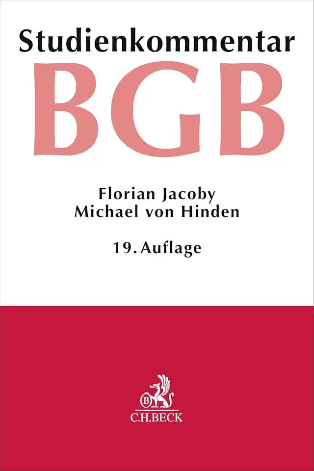 Bürgerliches Gesetzbuch. BGB: Studienkommentar