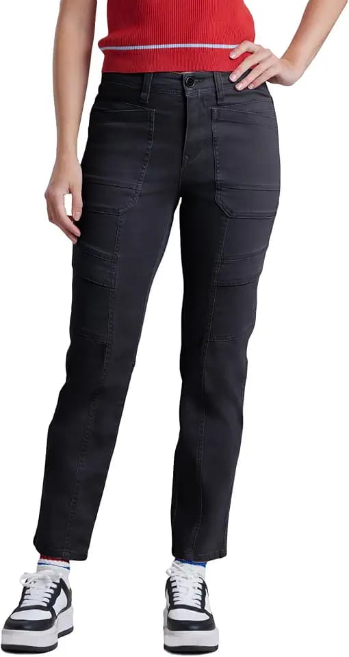 UNIONBAY Women's Stretch Twill Straight Leg Utility Pant