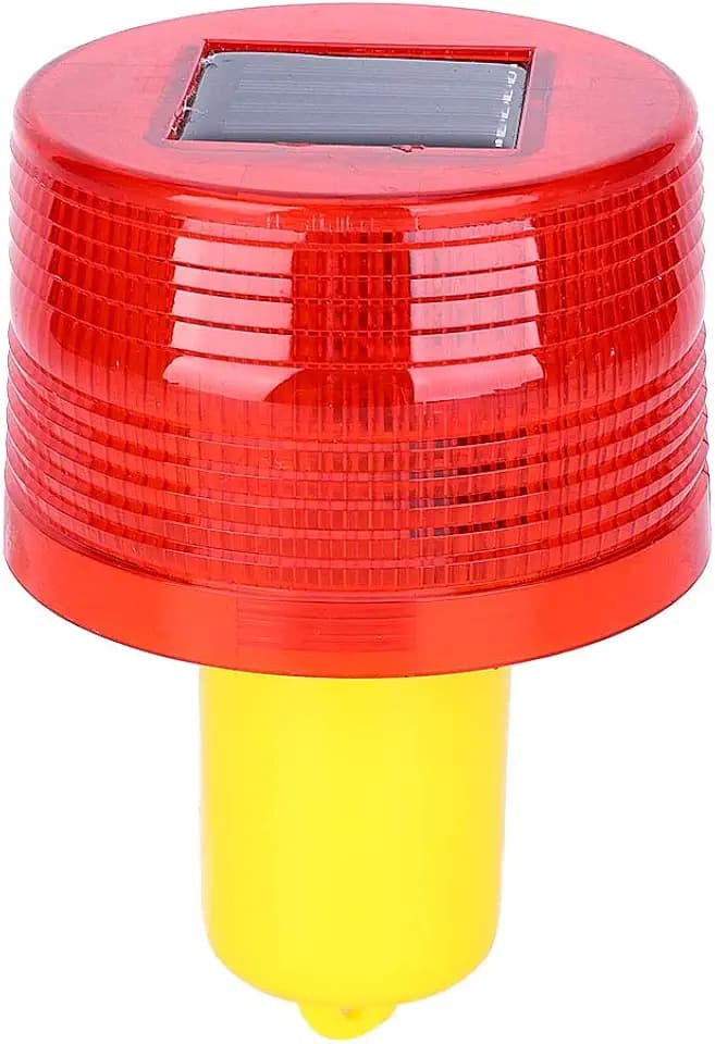 Solar Warnlicht LED Notwarnblitzlicht Blinkt Automatisch Wasserdichte Alarmlampe Verkehrsstraße Boot Rotes Licht