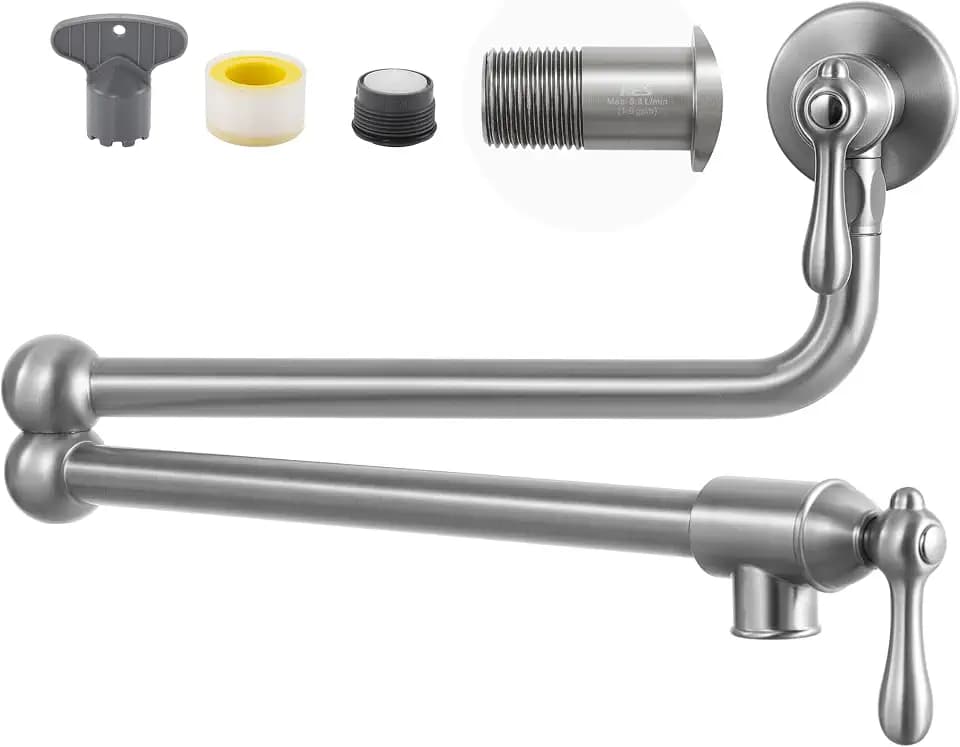 KES Upside Down Pot Filler Faucet with Heat-Resistant Cartridge, 26''