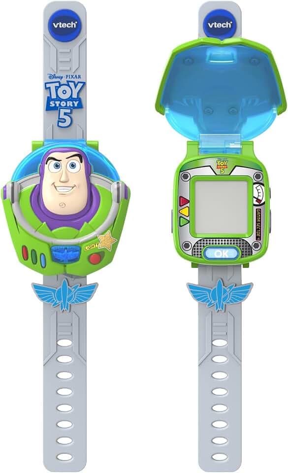 VTech - Lernuhr von Buzz Lightyear - Toy Story 5, interaktive Smartwatch für Kinder ab 3 Jahren, ESP-Version.