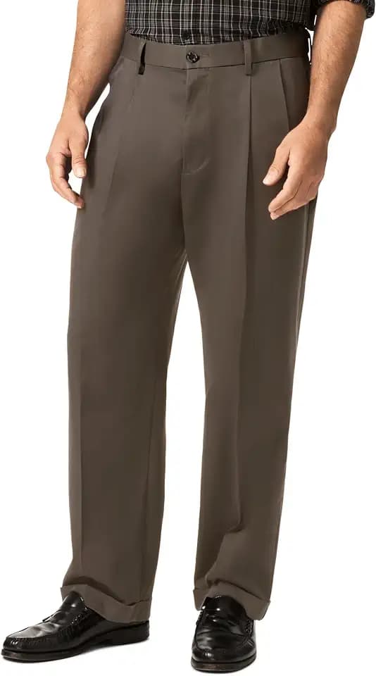 Dockers Mens Relaxed Fit Comfort Khaki Pants - Pleated