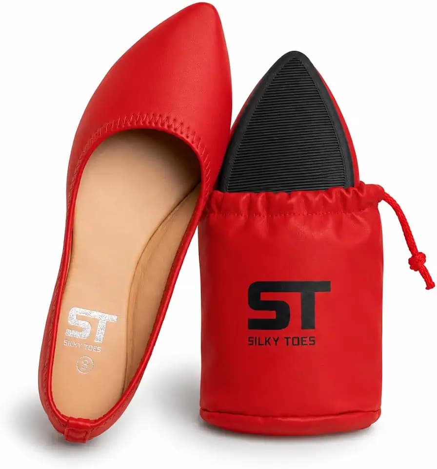 Foldable Flats for women, Casual Business Shoes for Travel, Office, Events