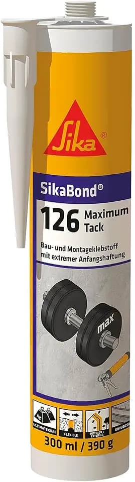 SIKA - Bau- und Montagekleber - SikaBond-126 Maximum Tack - Schwarz - 300ml