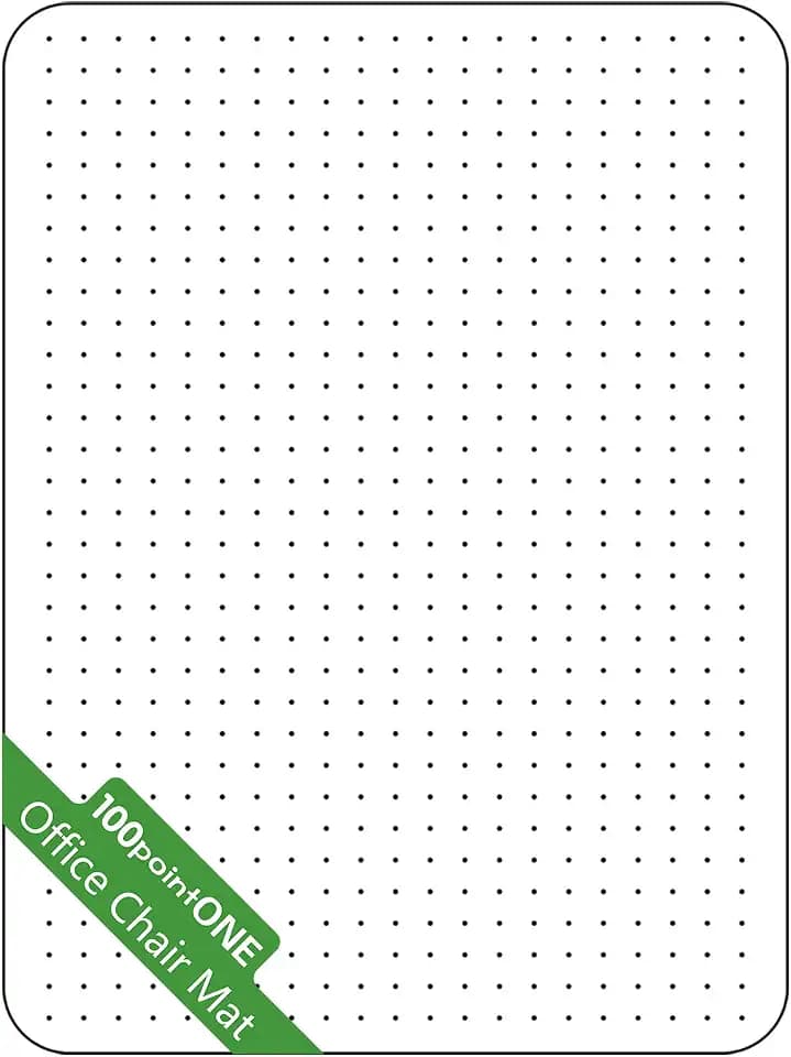 100pointONE Office Chair Mat - 36" x 48" Clear Floor Protector Mat for Rolling Chair, Easy Glide Desk Chair Mat for Low Pile Carpeted Floors