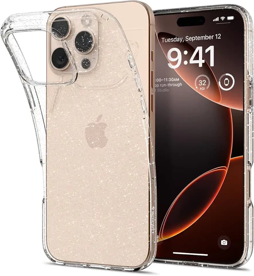Spigen Liquid Crystal Hülle Kompatibel mit iPhone 16 Pro Max -Crystal Quartz