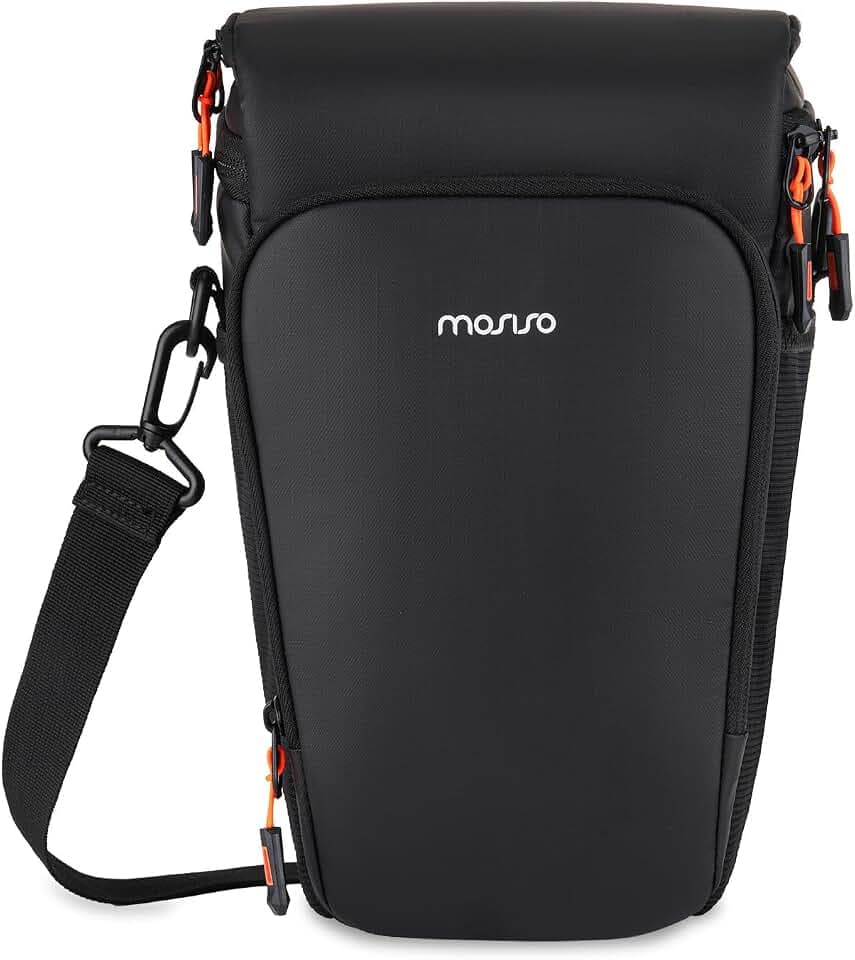 MOSISO Camera Bag, Crossbody Shoulder Bag Padded Camera Case with Lens Kit