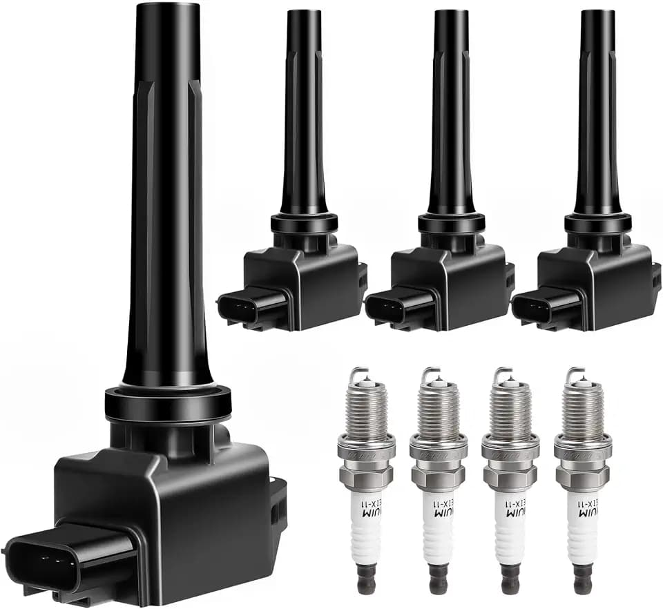Ignition Coil Pack Spark Plugs Kit fit for Mazda 12-22, L4 2.0L 2.5L, UF656