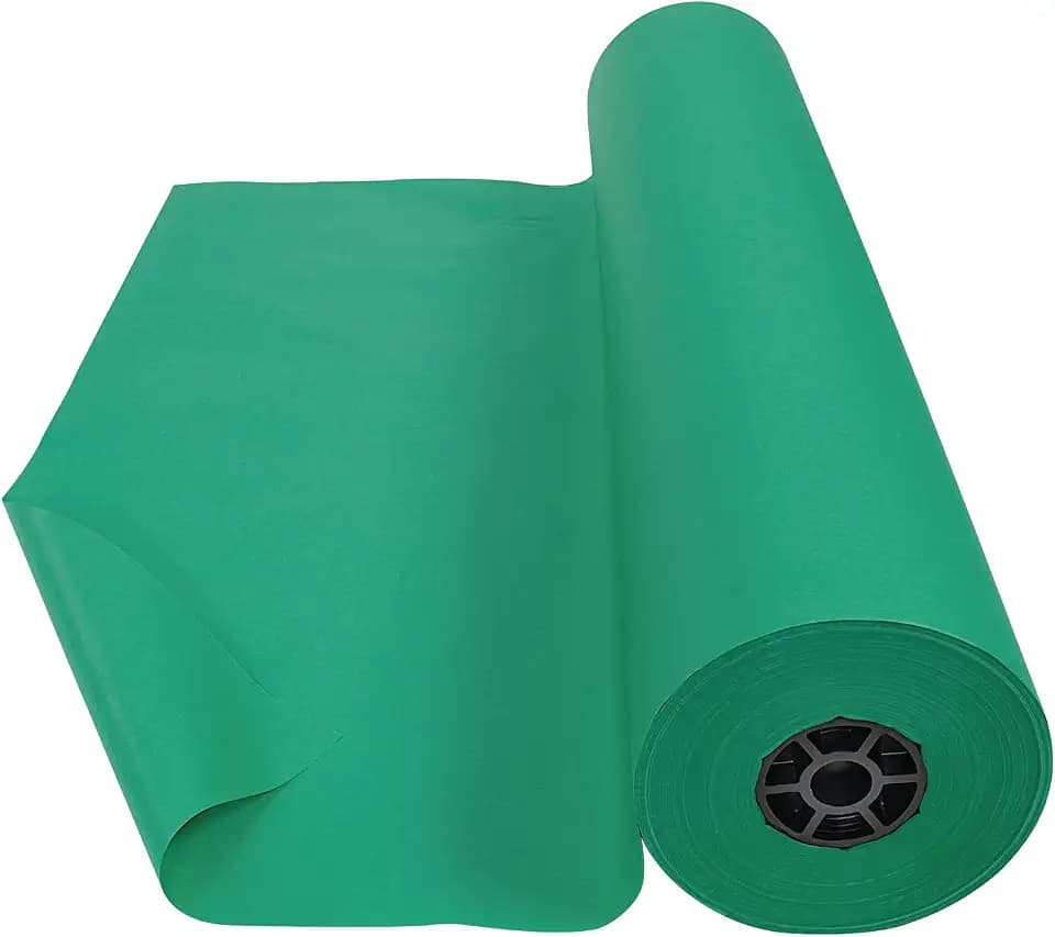 Colorations Dual Surface Paper Roll, Bright Green, 36" x 1000'