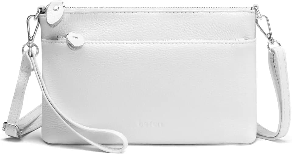 befen Genuine Leather Wristlet Clutch Wallet Purses with RFID Blocking