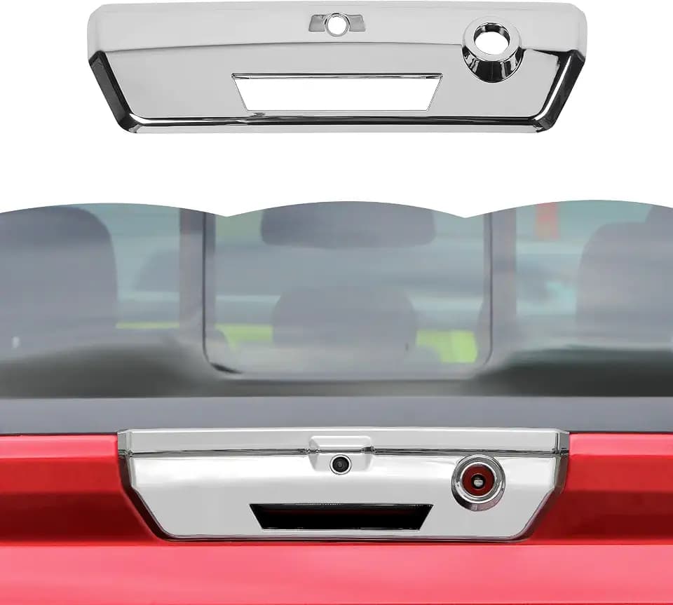 RT-TCZ Tailgate Handle Cover Rear Door Handle Cover Trim Decoration Exterior Accessories for Ford F150 2021-2024 (Chrome)