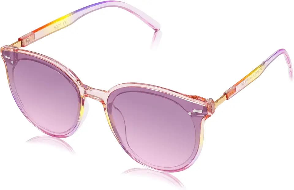 SOJOS Sunglasses Womens Trendy 2026 Retro Vintage Round Shades SJ2067,Large