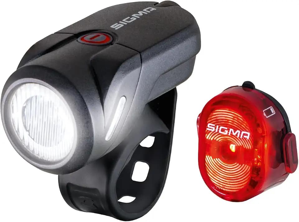 SIGMA Aura 35 und NUGGET II | StVZO konformes Fahrradlichter Set