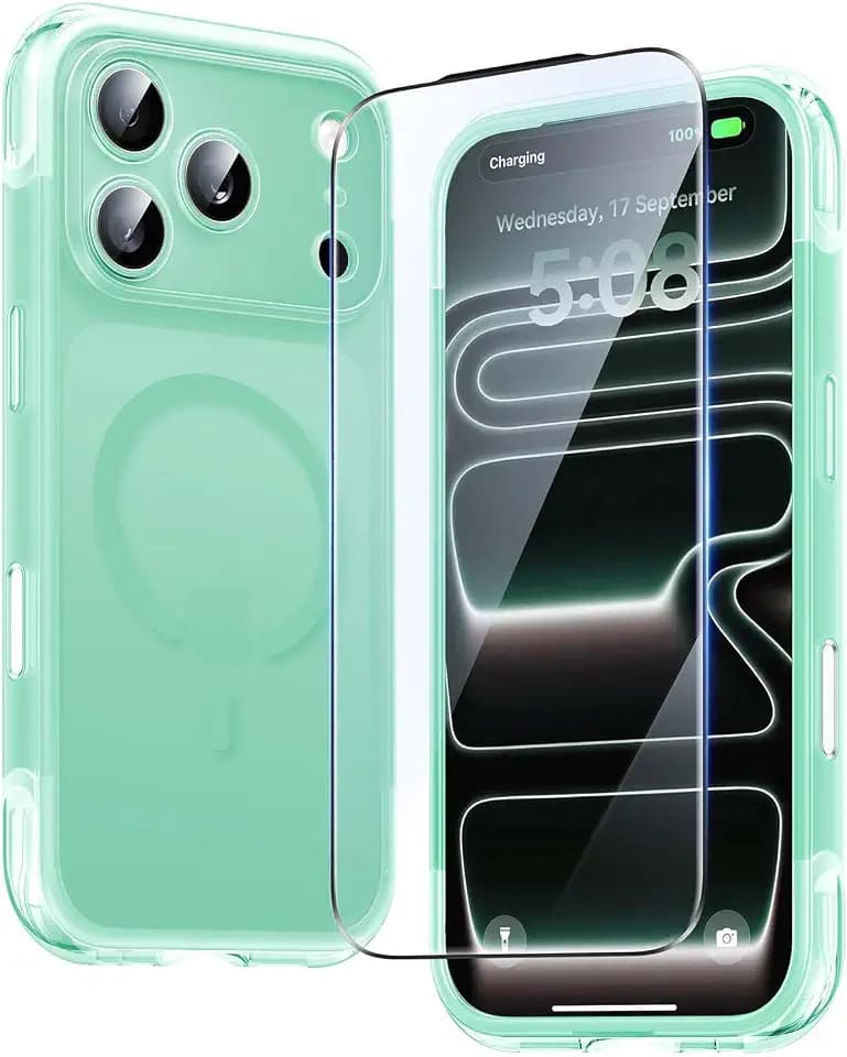 GPro Air for iPhone 17 Pro Max Case with Screen Protector Cyan