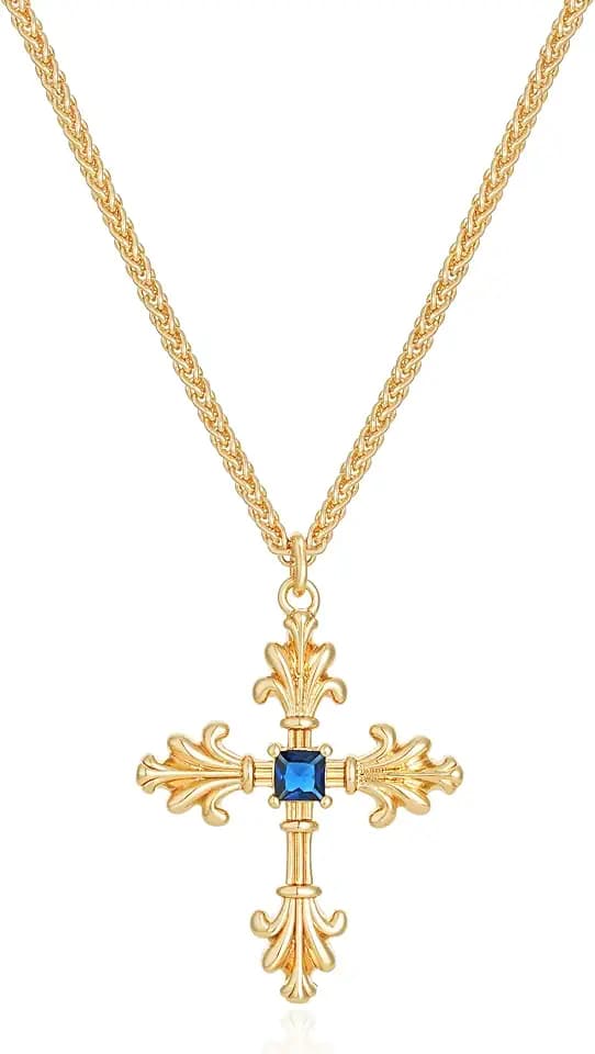 Damen Gold Jesus Gold Personalisierte mit Zarte Halskette mit Anhänger Damen Hypoallergene 18K Vergoldete Modeschmuck