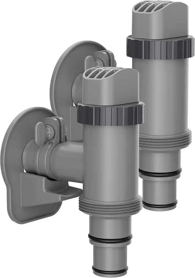 SHAPON Above Ground Plunger Valve & Pipe Holder Set Compatible with Intex