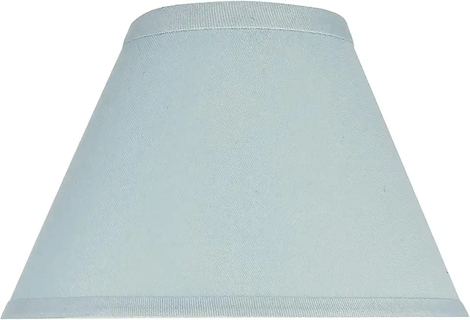 Aspen Creative 58728A Transitional Hardback Empire Shape UNO Construction Lamp Shade in Powder Blue, 4" Top x 9" Bottom x 6-1/2" Slant Height, Slip UNO 33mm