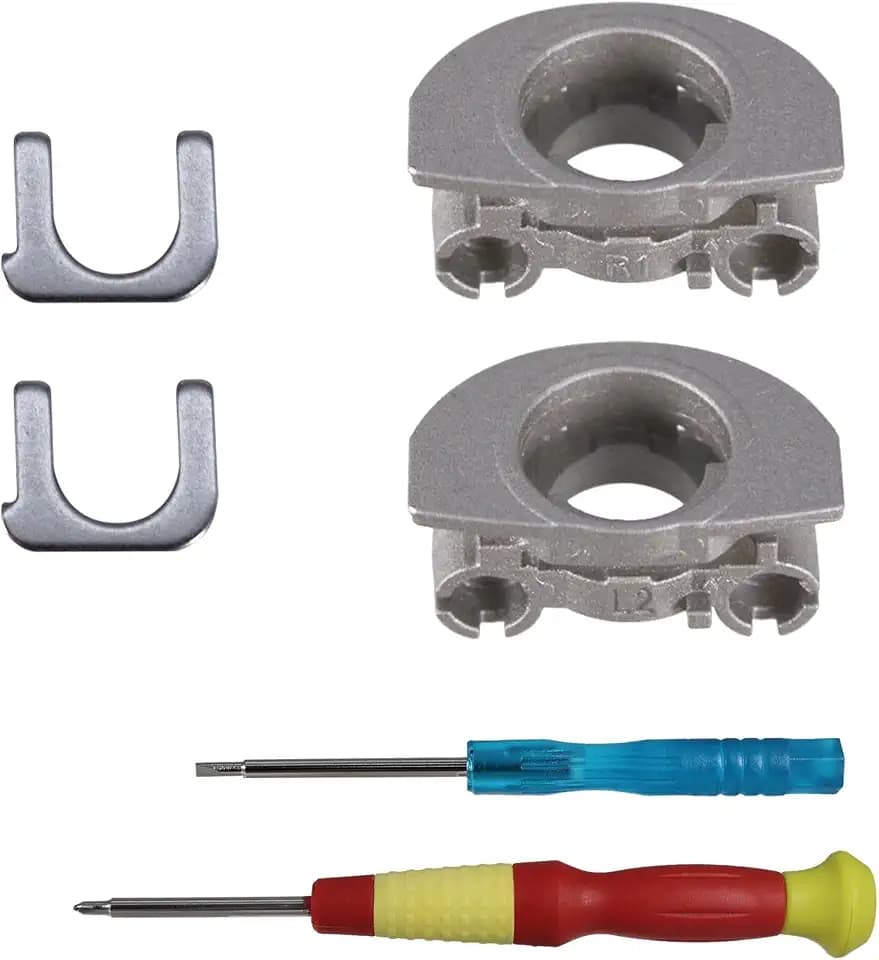 Hinge Swivels + U Shaped Metal Hinge Lock for Sony WH-1000XM4(Silver,L+R)
