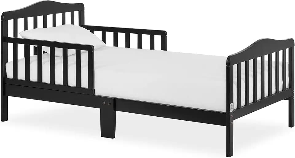 Dream On Me Classic Design Toddler Bed, GREENGUARD Gold, Black
