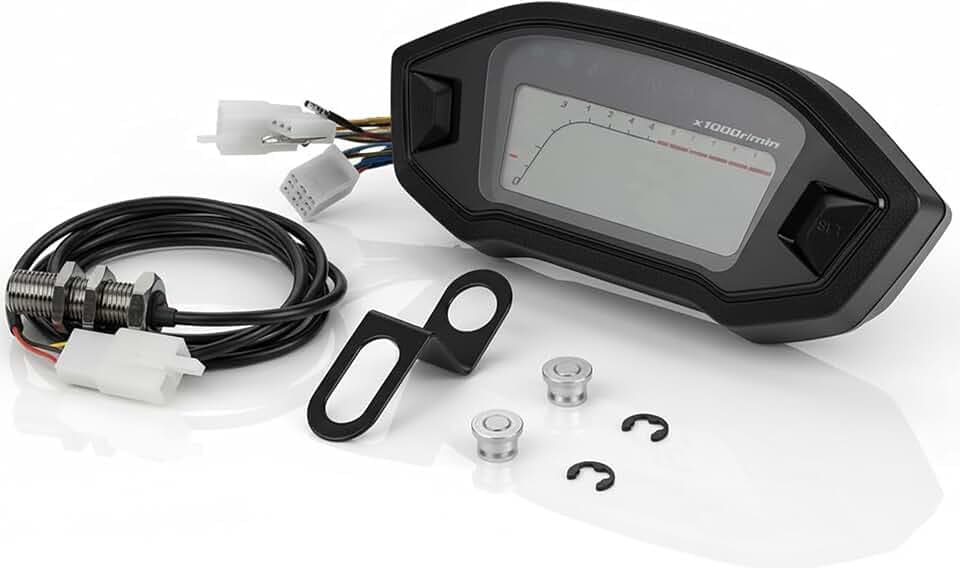 Motorcycle Universal Tachometer Digital Odometer