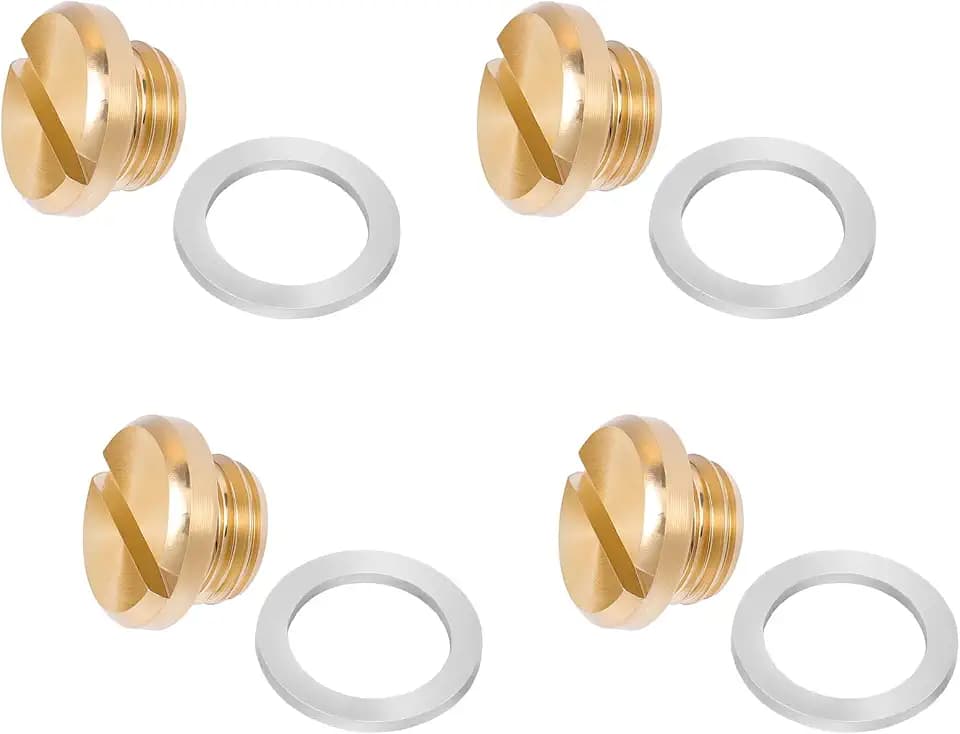 26-13 Fuel Bowl Sight Plug Kit for Holley Carburetor 4150 4500 4160, 4 Pcs