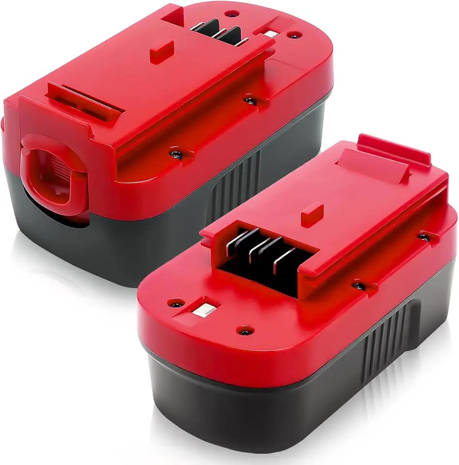 2Pack HPB18 4500mAh Replacement for Black and Decker 18V Battery(Red)