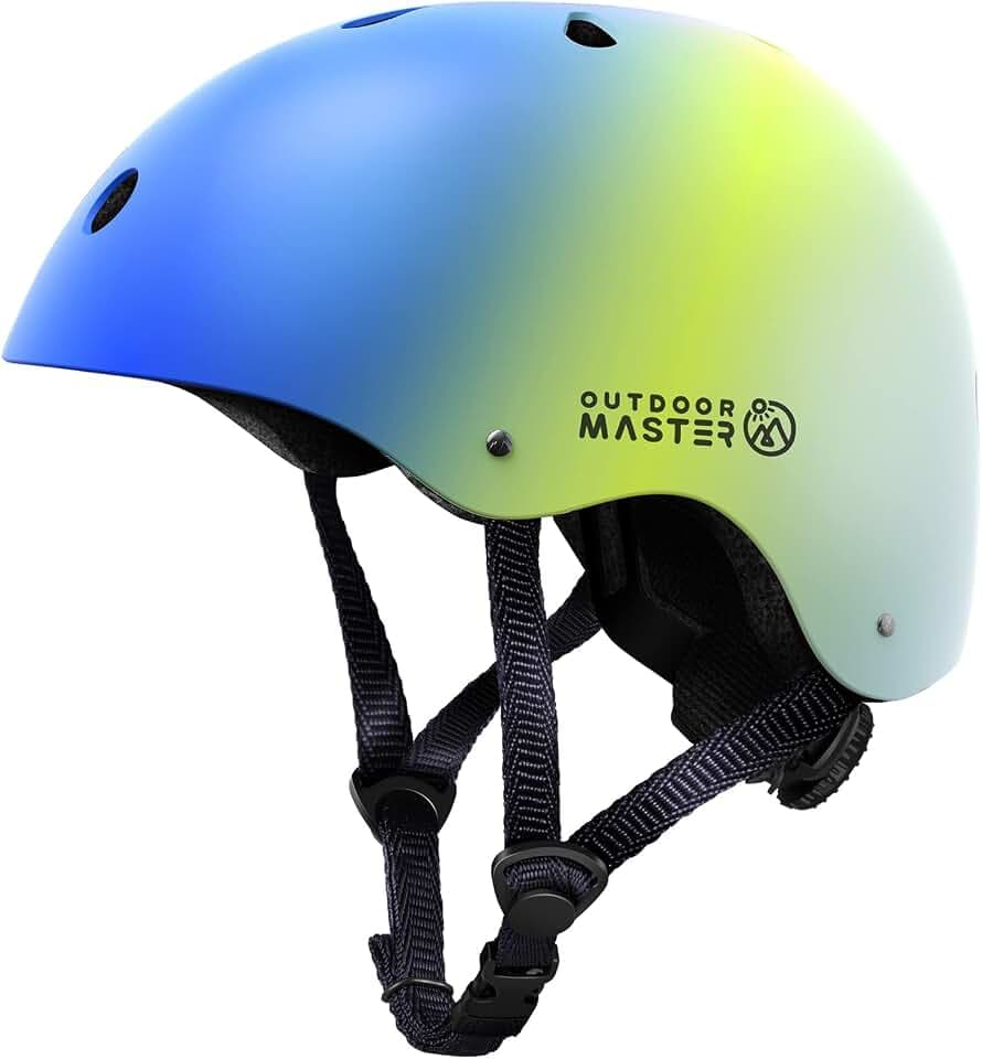 OutdoorMaster Kids Bike Helmet, Adjustable for Cycling & Skating